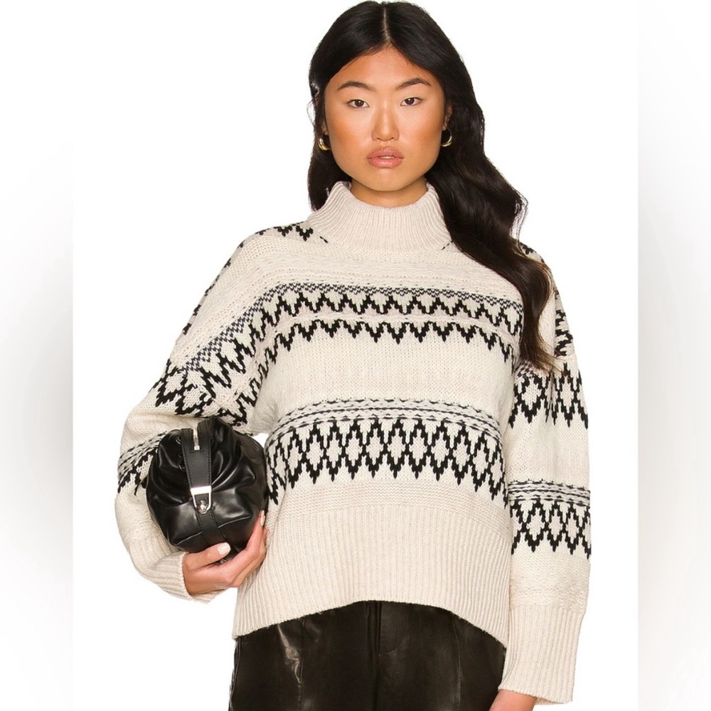 Rag & Bone Willow Wool Fair Isle Turtleneck